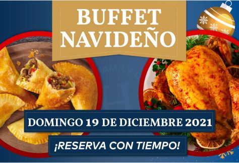 Buffet Navideño - Domingo 19 diciembre 2021